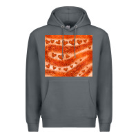 Rock orange glitter heart Premium Hoodie - JahusDesignShop