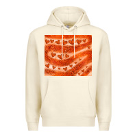 Sandshell orange glitter heart Premium Hoodie - JahusDesignShop