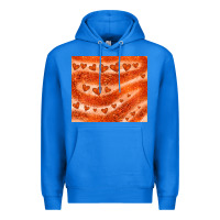 True Royal orange glitter heart Premium Hoodie - JahusDesignShop