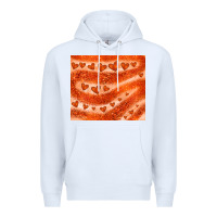 White orange glitter heart Premium Hoodie - JahusDesignShop
