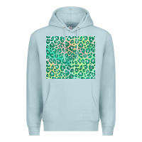 Blue Mist green leopard glitter Premium Hoodie - JahusDesignShop