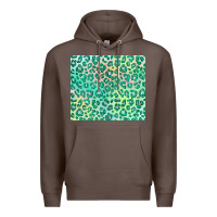 Coffee green leopard glitter Premium Hoodie - JahusDesignShop