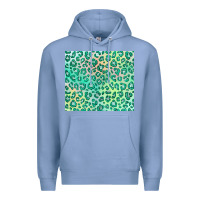 Colony Blue green leopard glitter Premium Hoodie - JahusDesignShop