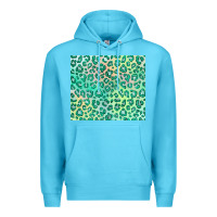 Ocean Blue green leopard glitter Premium Hoodie - JahusDesignShop