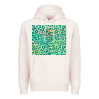 Pale Pink green leopard glitter Premium Hoodie - JahusDesignShop