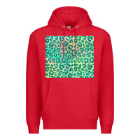 Red green leopard glitter Premium Hoodie - JahusDesignShop