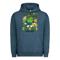 Pigment Midnight Navy i teach the cutest clovers in the patch Urban Hoodie - Artiststas