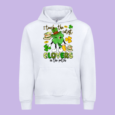 I Teach The Cutest Clovers In The Patch Urban Hoodie Designed By Artiststas