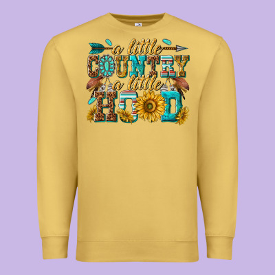 Premium Sweatshirt a little country a little hood