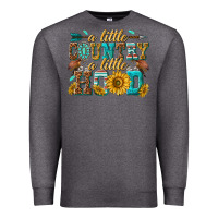 Charcoal Heather a little country a little hood Premium Sweatshirt - texasbilliewilder