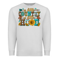 Dove Grey a little country a little hood Premium Sweatshirt - texasbilliewilder