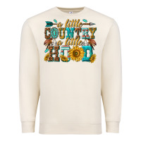 Sandshell a little country a little hood Premium Sweatshirt - texasbilliewilder