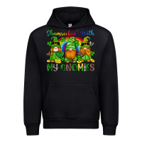Black shamrockin with my gnomies Urban Hoodie - Artiststas