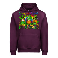 Mauve Wine shamrockin with my gnomies Urban Hoodie - Artiststas