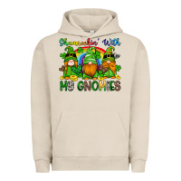 Pigment French Oak shamrockin with my gnomies Urban Hoodie - Artiststas