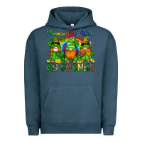 Pigment Midnight Navy shamrockin with my gnomies Urban Hoodie - Artiststas