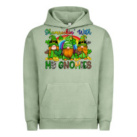 Pigment Oil Green shamrockin with my gnomies Urban Hoodie - Artiststas