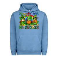 Pigment Pebble Blue shamrockin with my gnomies Urban Hoodie - Artiststas