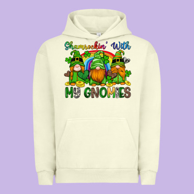 Shamrockin With My Gnomies Urban Hoodie Designed By Artiststas