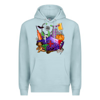 Blue Mist zombie nurse   halloween Premium Hoodie - AdoDesignShop