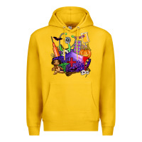 Lemon zombie nurse   halloween Premium Hoodie - AdoDesignShop