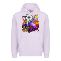 Lilac zombie nurse   halloween Premium Hoodie - AdoDesignShop