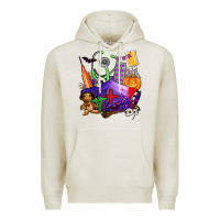 Oatmeal Heather zombie nurse   halloween Premium Hoodie - AdoDesignShop