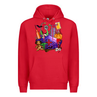 Red zombie nurse   halloween Premium Hoodie - AdoDesignShop