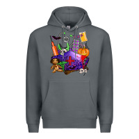Rock zombie nurse   halloween Premium Hoodie - AdoDesignShop