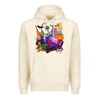 Sandshell zombie nurse   halloween Premium Hoodie - AdoDesignShop