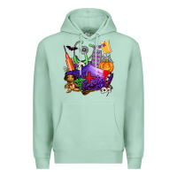 Seafoam zombie nurse   halloween Premium Hoodie - AdoDesignShop