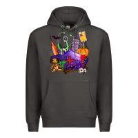 Smoke zombie nurse   halloween Premium Hoodie - AdoDesignShop