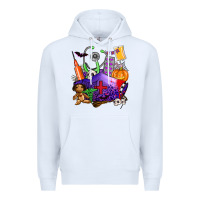 White zombie nurse   halloween Premium Hoodie - AdoDesignShop