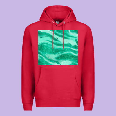 Green Glitter Premium Hoodie Designed By Jahusdesignshop