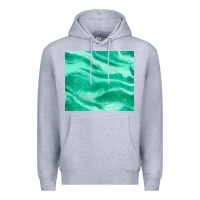 Heather Grey green glitter Premium Hoodie - JahusDesignShop