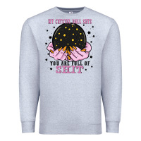 Heather Grey my crystal ball says you are full of Premium Sweatshirt - Zillion Design Studio