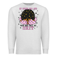 Oatmeal Heather my crystal ball says you are full of Premium Sweatshirt - Zillion Design Studio