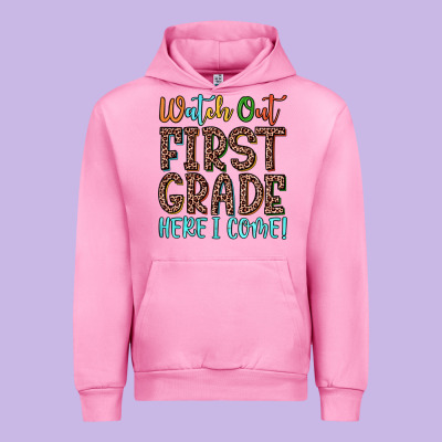 Watch Out First Grade Here I Come! Urban Hoodie Designed By Jahusdesignshop