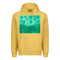 Antique Gold green glitter star Premium Hoodie - JahusDesignShop