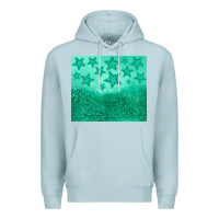Blue Mist green glitter star Premium Hoodie - JahusDesignShop