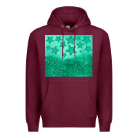 Burgundy green glitter star Premium Hoodie - JahusDesignShop