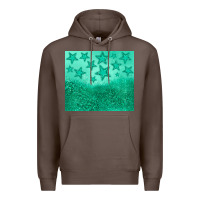 Coffee green glitter star Premium Hoodie - JahusDesignShop