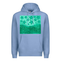 Colony Blue green glitter star Premium Hoodie - JahusDesignShop