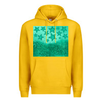 Lemon green glitter star Premium Hoodie - JahusDesignShop