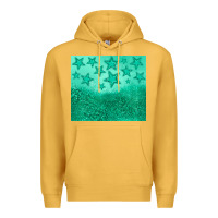 Mustard green glitter star Premium Hoodie - JahusDesignShop