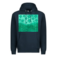 Navy green glitter star Premium Hoodie - JahusDesignShop