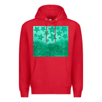 Red green glitter star Premium Hoodie - JahusDesignShop