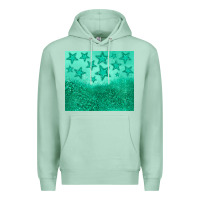 Seafoam green glitter star Premium Hoodie - JahusDesignShop