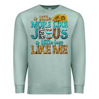 Seafoam a little more like jesus a little less like me Premium Sweatshirt - texasbilliewilder