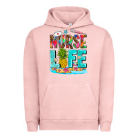 Pigment Salmon nurse life summer Urban Hoodie - AdoDesignShop